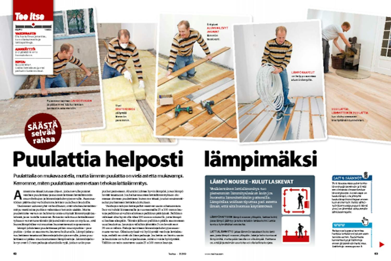 Lattialämmitys puulattiaan – tehokas ratkaisu Lattialämmitys puulattiaan – tehokas ratkaisu